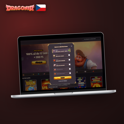 Jednoklikové vytvoření účtu v Dragonia Casino – systém vygeneruje přihlašovací údaje