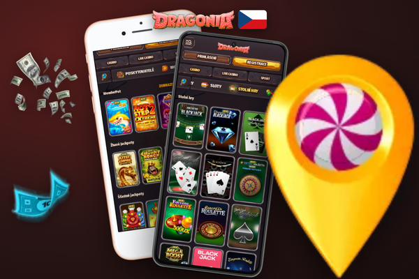 Digitální štít s dračí siluetou symbolizující bezpečnost Dragonia Casino online