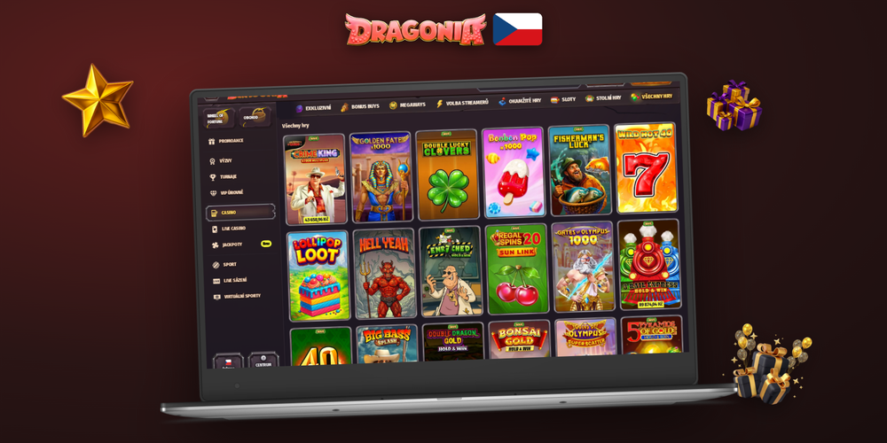 Automatická aktualizace Dragonia Casino na počítači s ikonou bezpečnostního štítu