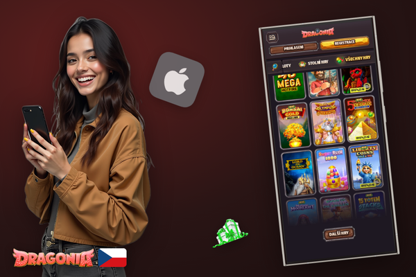 Mobilní obrazovka s potvrzením rychlého výběru v aplikaci Dragonia Casino